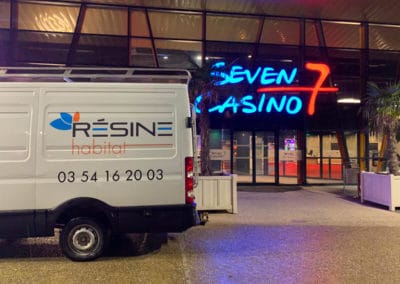 Paliers de portes en résine de marbre au Casino d’Amnéville (Moselle 57)