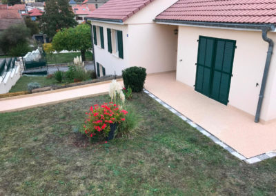 Terrasse et allées en résine de marbre Metz 57