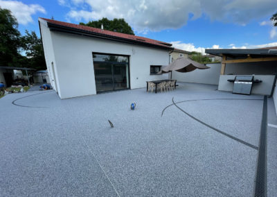 Terrasse en résine de marbre à Lay-Saint-Remy (54)