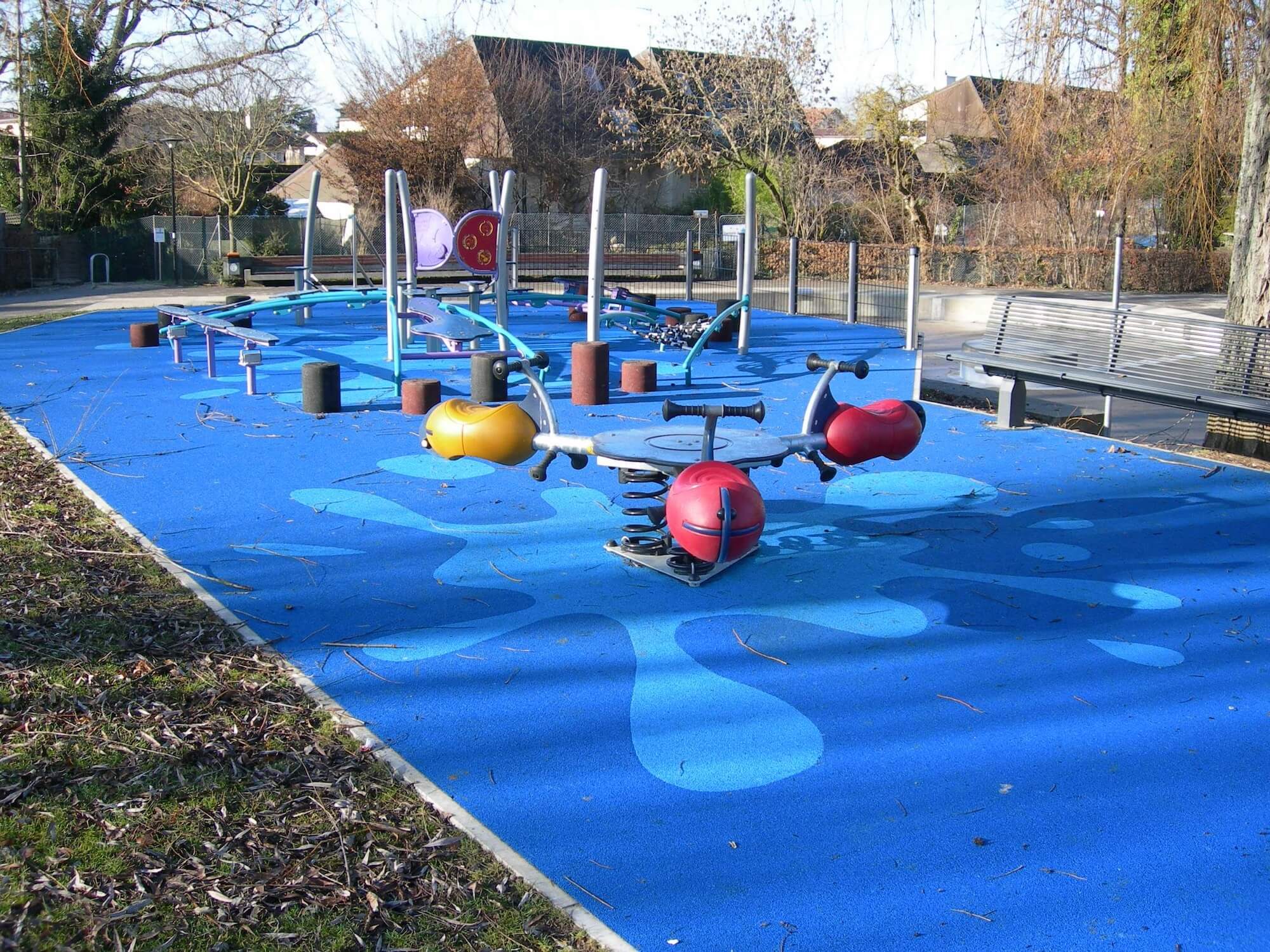 Sol amortissant en résine amortissant EPDM pour une aire de jeu pour enfants - Luxembourg